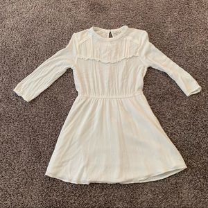 White Dress with Designs